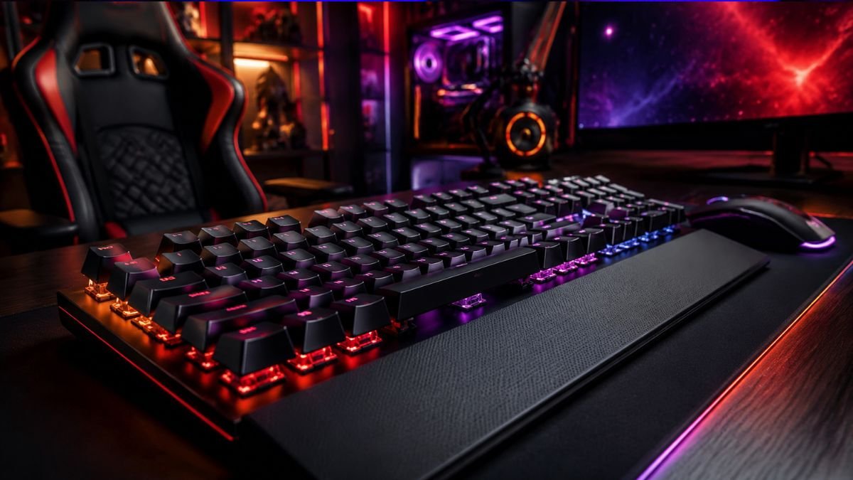 Mechanical keyboard switch components showing how gaming keys register input