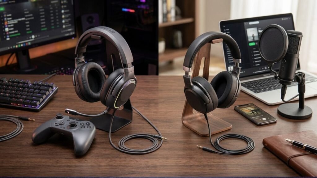 Gaming headset and regular headphones comparison for gaming and everyday listening