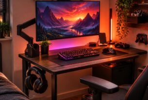gaming accessories small desk