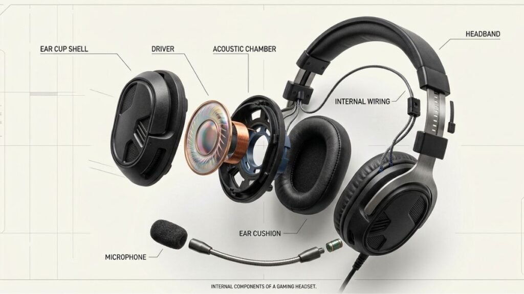 Comparison between stereo and surround sound features in gaming headsets