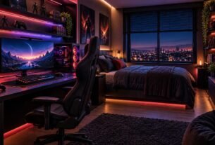 gaming room setup